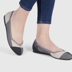 Rothy’s plaid round-toe ballet flats size 8 - machine washable!